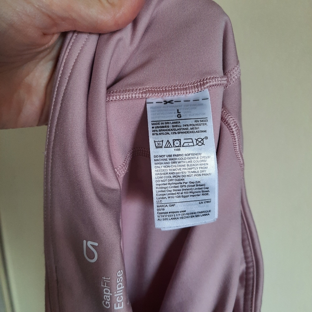 Dusty Pink Mauve Leggings Gapfit Athletic Athlesiure Workout - Picture 8 of 10